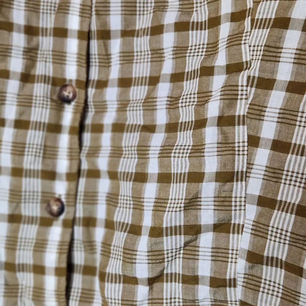 Madewell gingham blouse